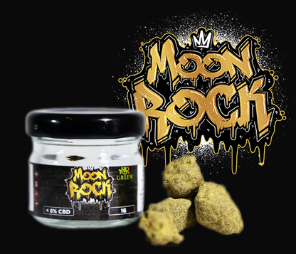 Moon Rock CBD <80% – Résine Ultra Concentrée Premium <0,3% THC | BRGREEN