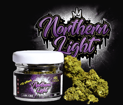 Northern Light CBD <10% – Fleur Douce & Équilibrée <0,3% THC | BRGREEN